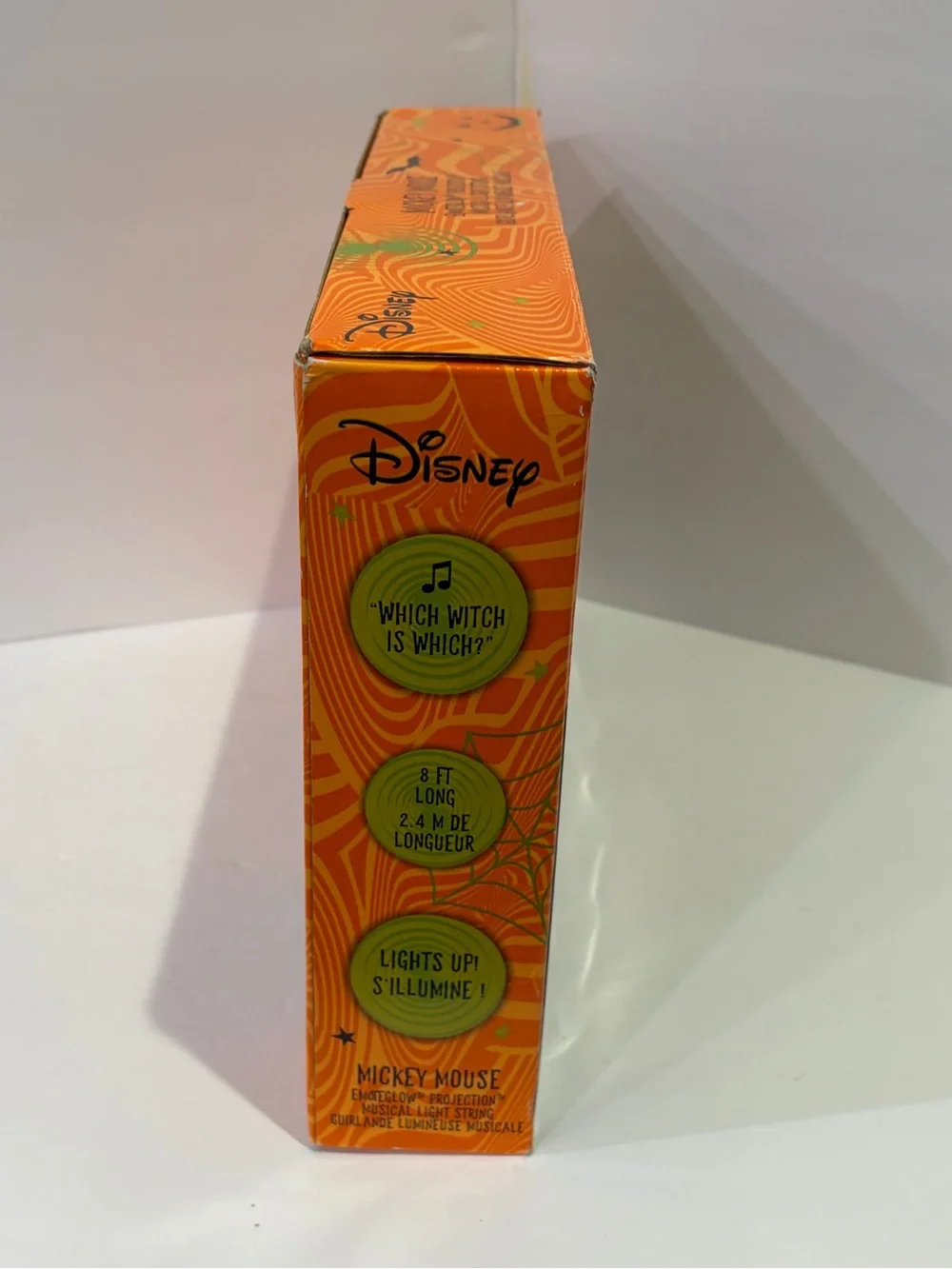 Disney Mickey Mouse Pumpkin Face EmoteGlow String Lights with Music NIB